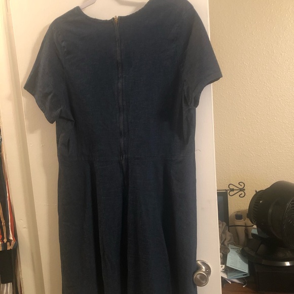 DENIM SKATER DRESS - Picture 2 of 2